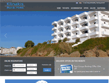 Tablet Screenshot of hotelklinakis.gr